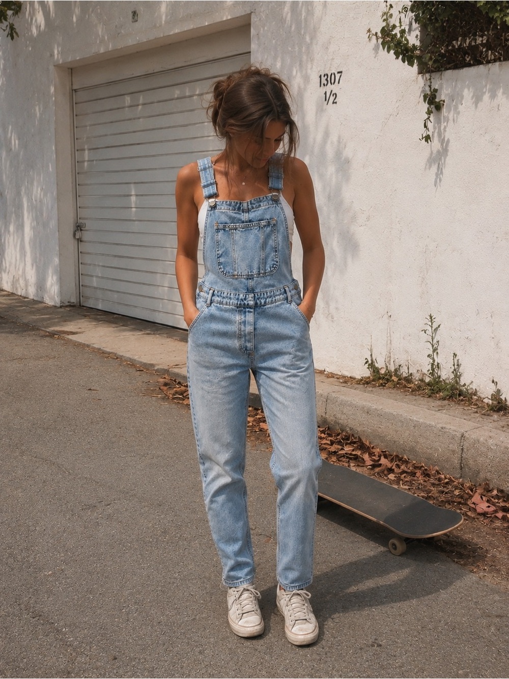 Billabong Vintage Light Wash Denim Overalls Skater Girl Jumpsuit 25 Minimalist